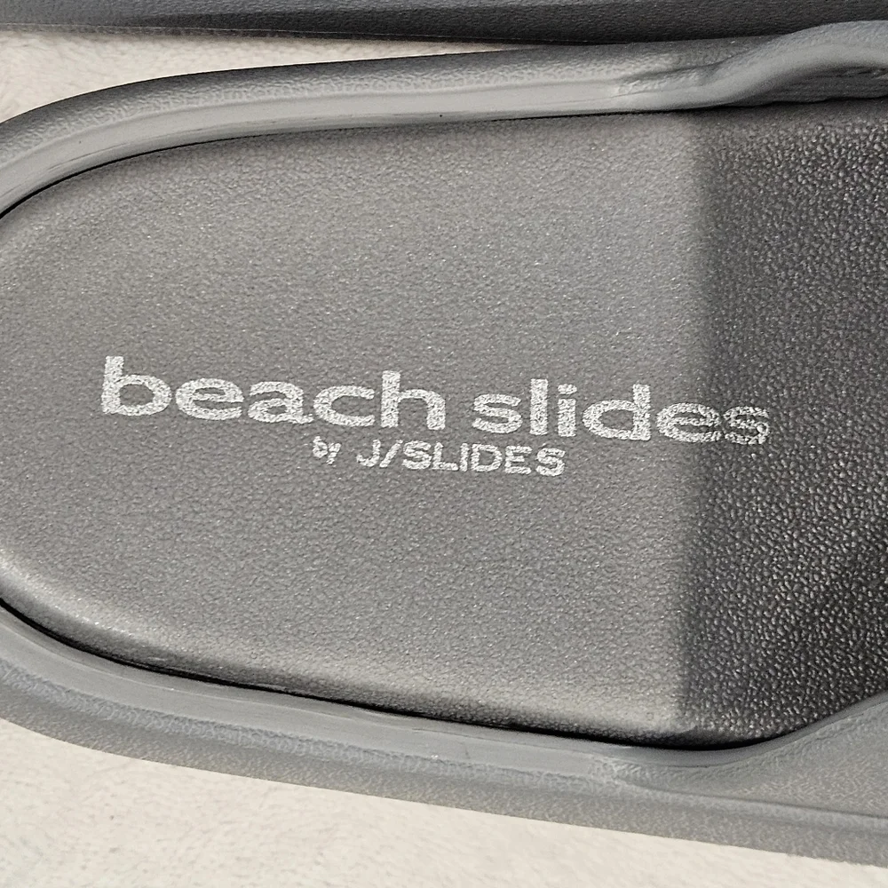 J SLIDES Gray Eva Squish Beach Slides Women's NIB Sizes Available 7, 8, & 9 - Picture 7 of 7